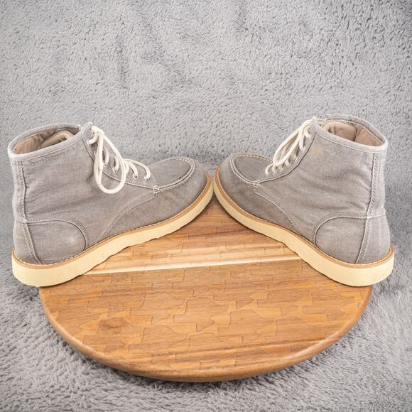 EASTLAND MEN'S LUMBER UP GRAY CANVAS BOOTS US SIZE 11 D - Picture 6 of 7